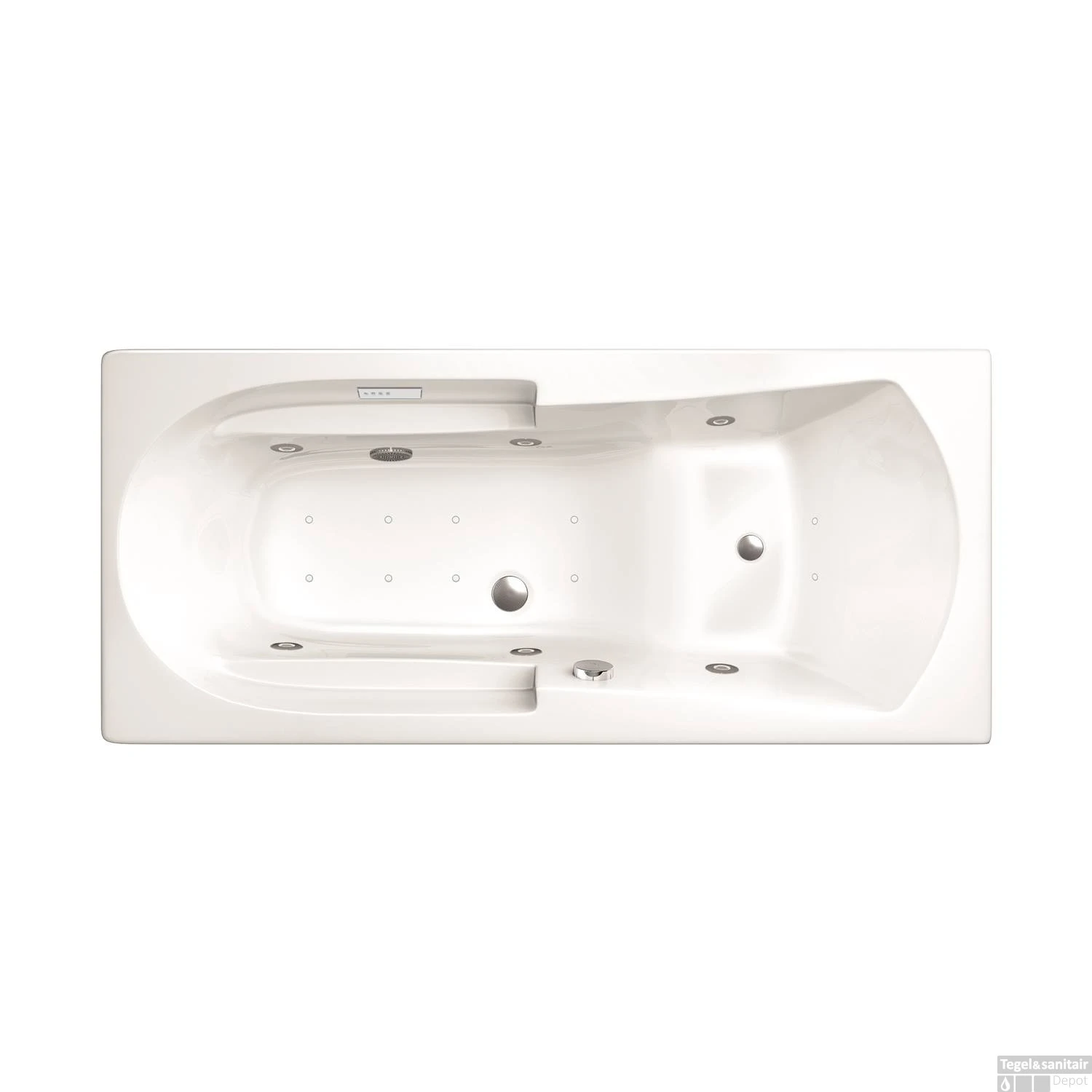 Whirlpoolbad Allibert Moovance Essentia 170x75x53 Cm Incl. Poten Wit