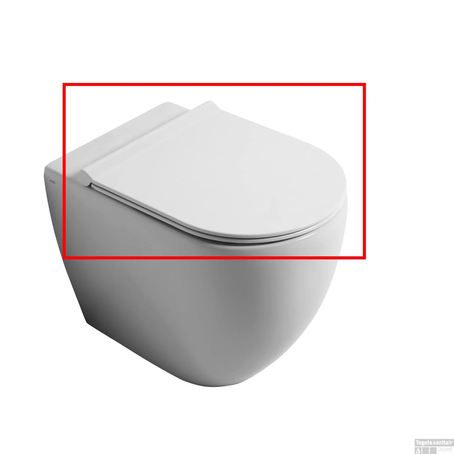 Toiletzitting Salenzi Form Slim Glans Wit - Afbeelding 2